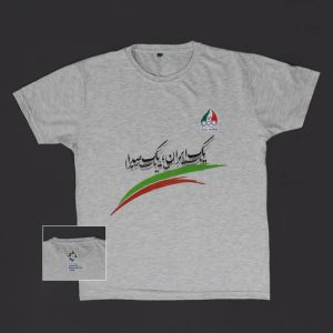 تیشرت یقه گرد ملانژ