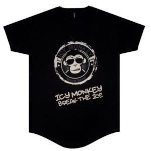 تیشرت یقه‌گرد ۱۰۰٪ پنبه لانگ ماکان دولا نخ ۴۰ | چاپ برداشت | سفارش سایه‌سمن آیسی مانکی